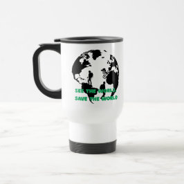 Taza De Viaje Ver el mundo Salven el ciclismo mundial