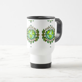Taza De Viaje Verde para todos, Amor para todos - Armonía de la 
