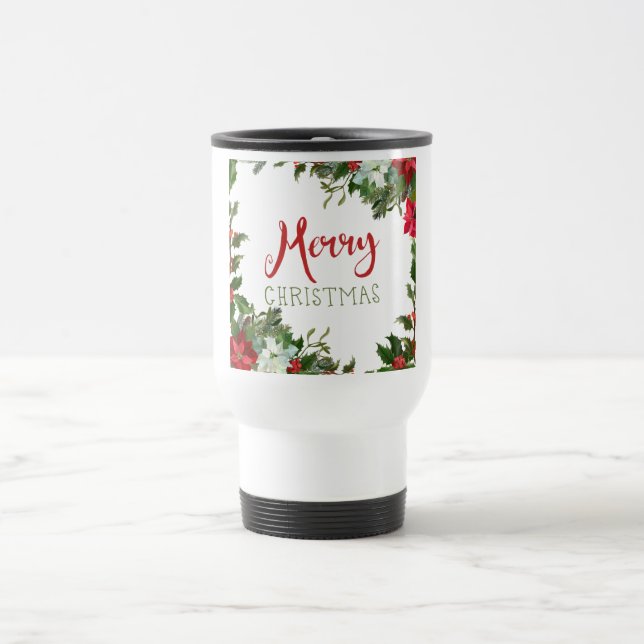 Taza De Viaje Verdor navideño (Centro)