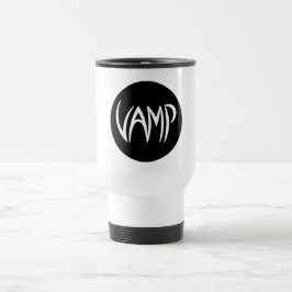 Taza De Viaje Versión de texto Vamp (blanco/negro)