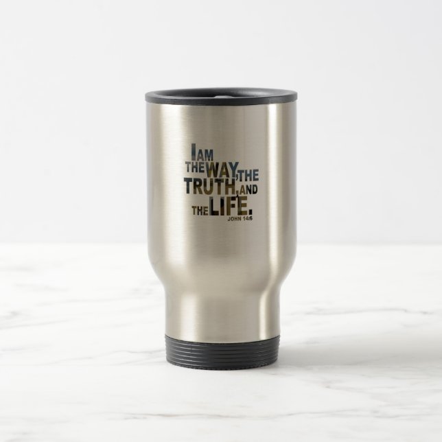 Taza De Viaje Verso inspirador de la biblia (Centro)