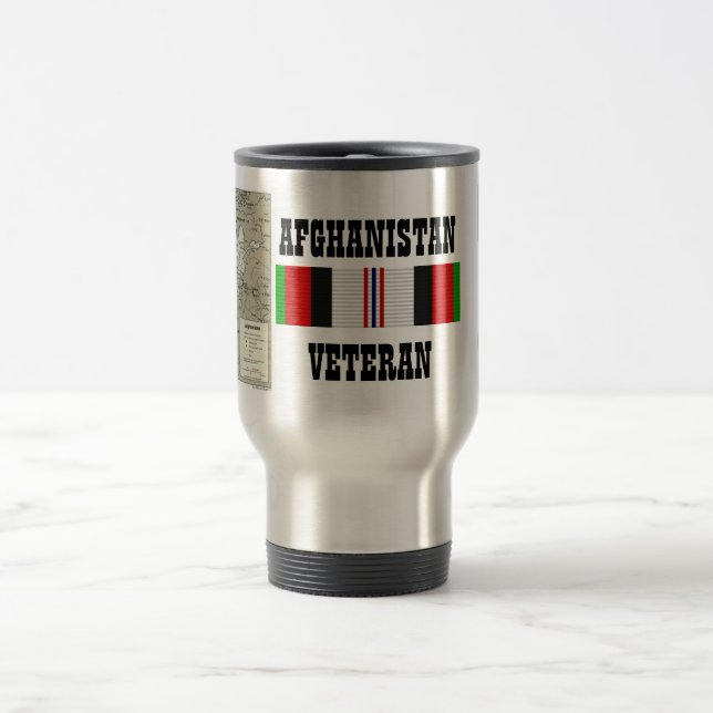TAZA DE VIAJE VETERANO AFGANISTÁN (Centro)