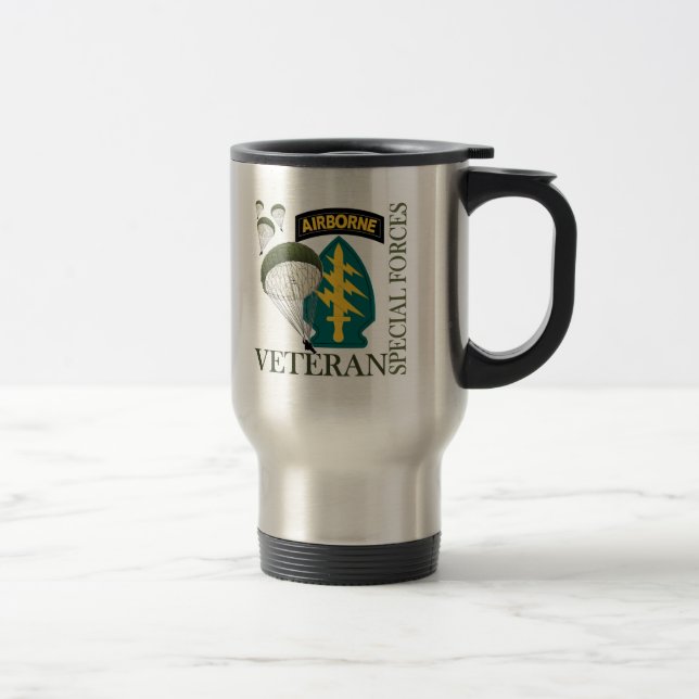 Taza De Viaje Veterano de las Fuerzas Especiales - Aéreo (Derecha)