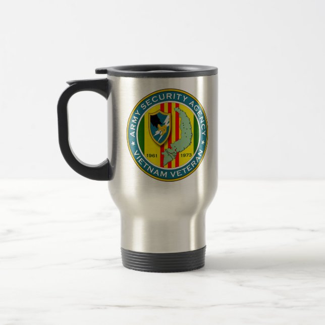 Taza De Viaje Veterano del ASA Vietnam (Izquierda)
