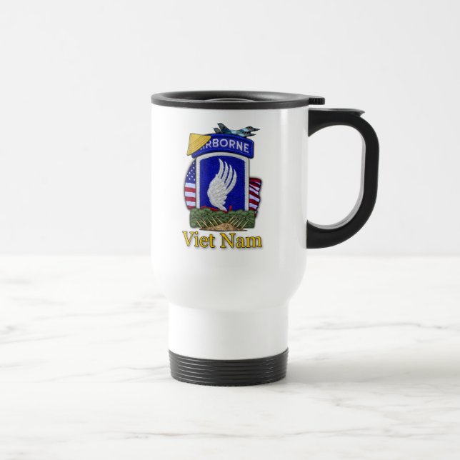 Taza De Viaje veteranos de la 173ª brigada aérea vietnam Mug (Derecha)