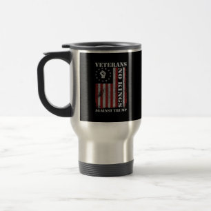 Taza De Viaje Veteranos Militares Protestan Bandera Patriótica L