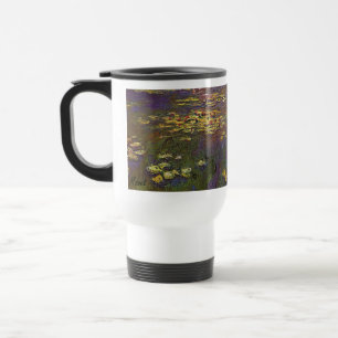Taza De Viaje Viaje 1920 de NoSpill de los lirios de agua de