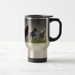 Taza De Viaje Viaje corriente de los caballos/taza del viajero
