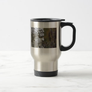 Taza De Viaje Viaje de la estatua del jardín del hombre