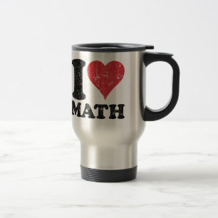 Taza De Viaje Viaje de la matemáticas del amor del vintage