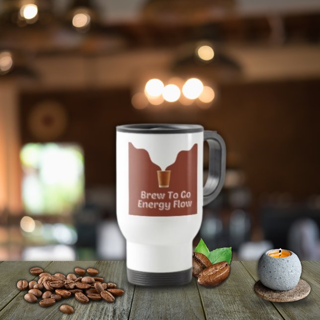 Taza De Viaje Viaje en Ilustracion de café de vapor/Mug de viaje (Subido por el creador)