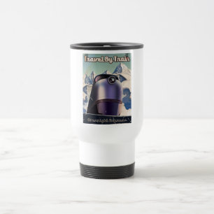 Taza De Viaje Viaje en tren de ciencia ficción
