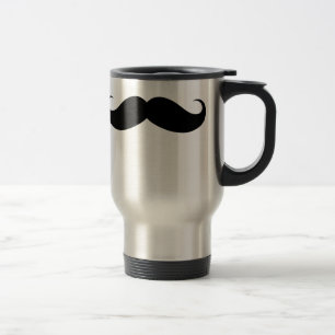 Taza De Viaje Viaje grande divertido del bigote/taza del viajero