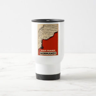 Taza De Viaje Viaje Vintage A Normandía, Francia