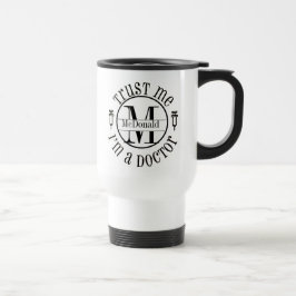 Taza De Viaje Viajes de Médica de monograma