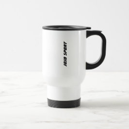 Taza De Viaje Viajes deportivos modernos en blanco y negro