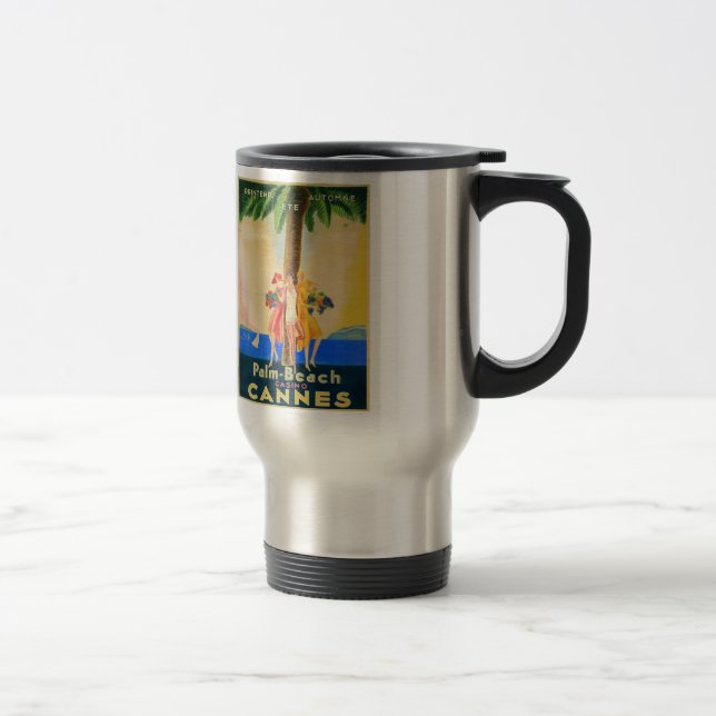 Taza De Viaje Viajes franceses de Cannes de época (Derecha)