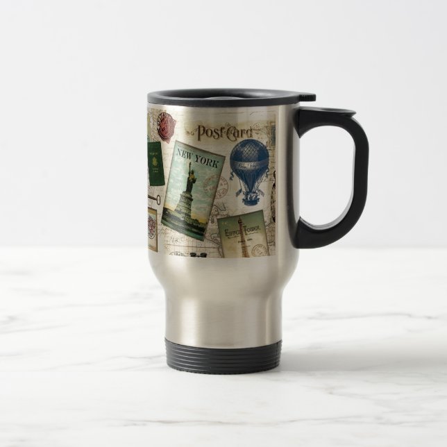 Taza De Viaje Viajes modernos de cosecha (Derecha)