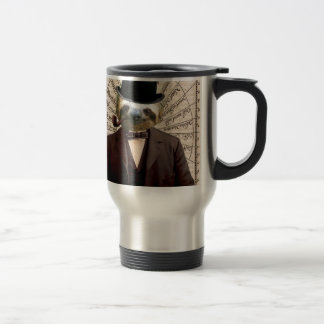 Taza De Viaje Victorian Steampunk del hombre de la pereza