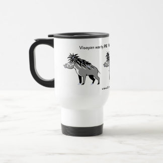 Taza De Viaje Vida silvestre -Bisayan Warty PIG -Conservación- W