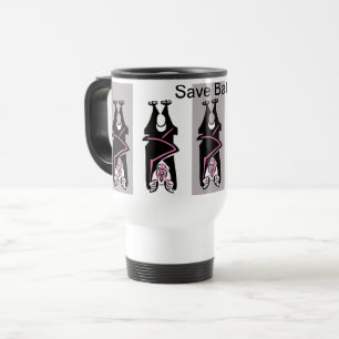 Taza De Viaje Vida silvestre - Guay Save BATS - Gra animal en pe