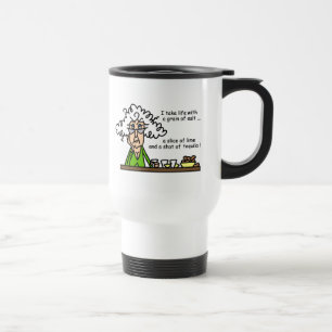 Taza De Viaje Vida y humor tequila