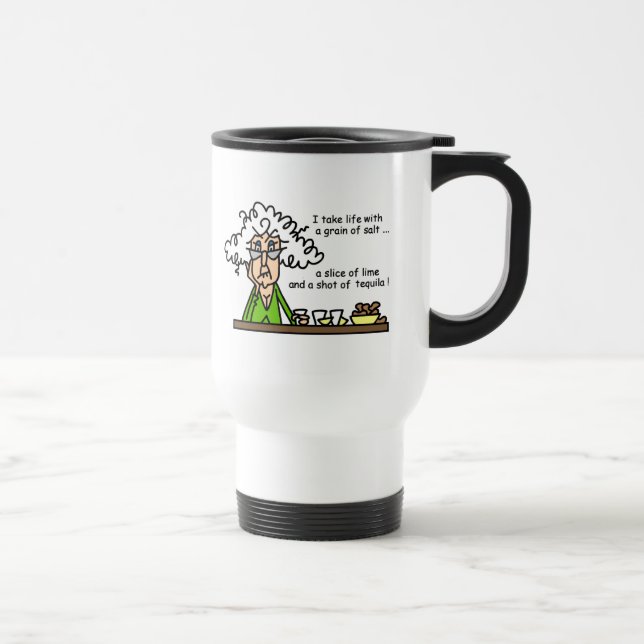 Taza De Viaje Vida y humor tequila (Derecha)