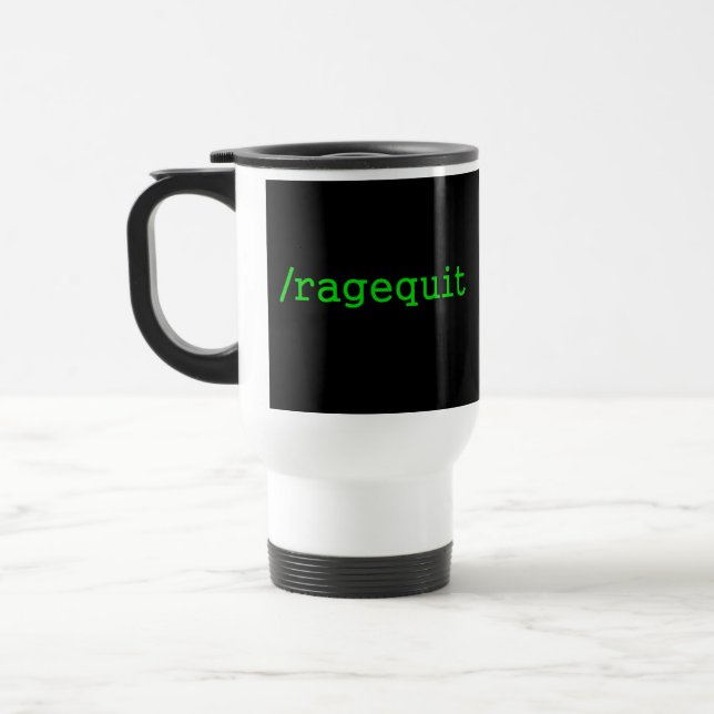 Taza De Viaje Videojugador de Ragequit (Izquierda)