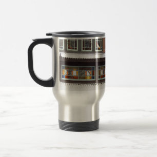 Taza De Viaje Vidrio y cíclicas manchados - Viñedo de Martha