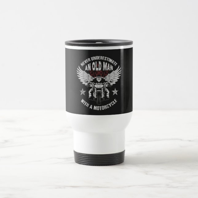 Taza De Viaje Viejo de motocicleta (Centro)