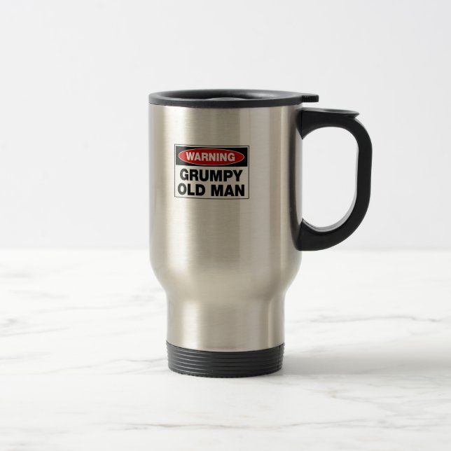Taza De Viaje Viejo hombre gruñón amonestador (Derecha)