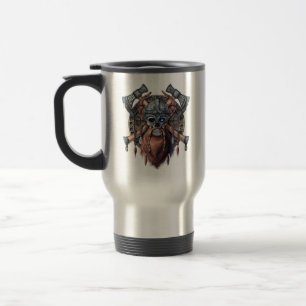 Taza De Viaje Viking Warrior Skull