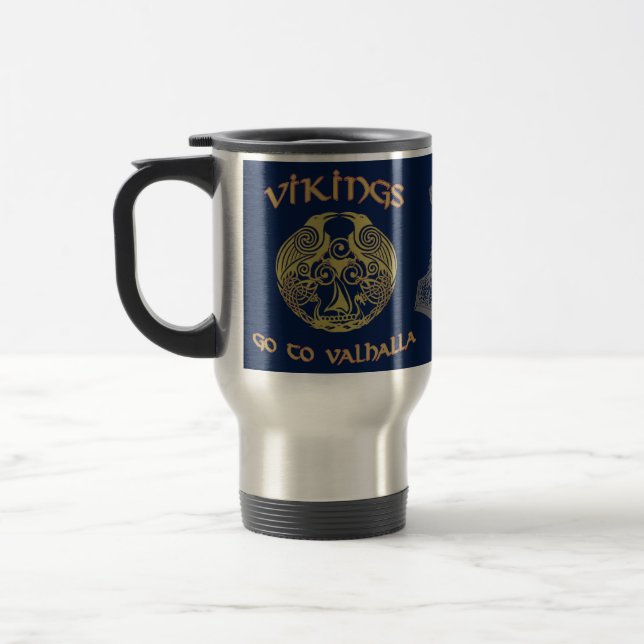 Taza De Viaje Vikingos van a Valhalla (Izquierda)
