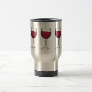 Taza De Viaje Vino Rojo Amante Dasar Vidrio Merlot Malbec Vino