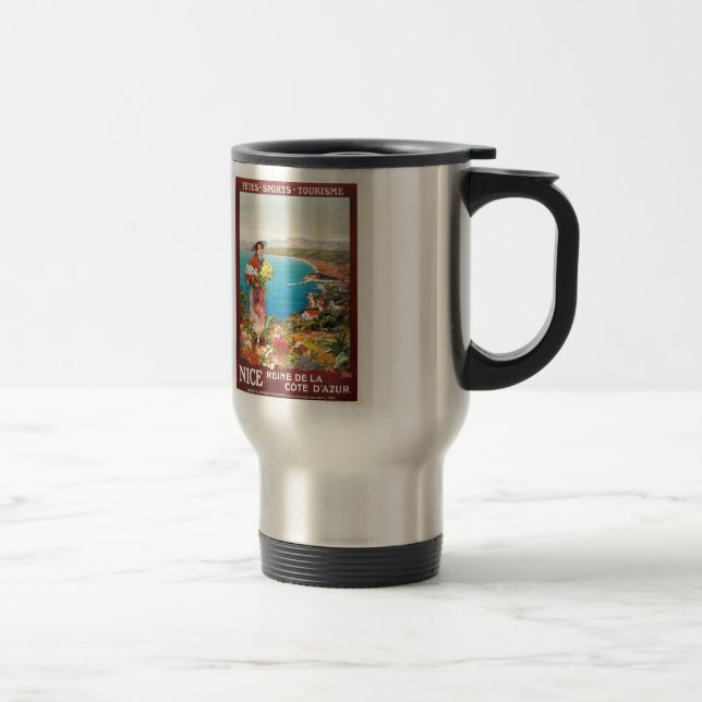 Taza De Viaje Vintage Nice Reine Cote D'Azur (Derecha)