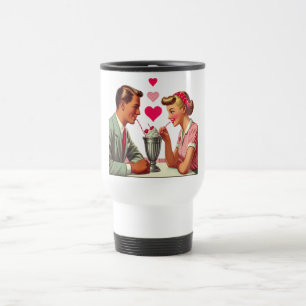Taza De Viaje Vintage/retro tienda de malta de los años 50 Valen