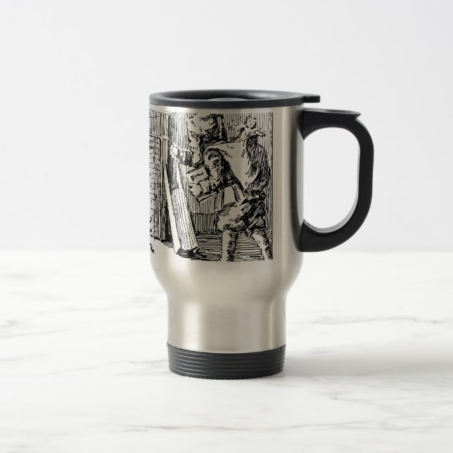 Taza De Viaje Vintage Santa Bringing Toys (Derecha)