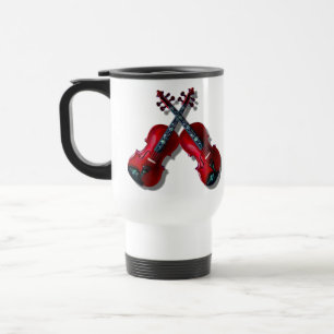 TAZA DE VIAJE VIOLINS-MUG ROJO CRUZADO