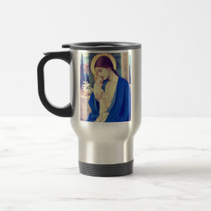 Taza De Viaje Virgen María y Niño de Marianne Stokes