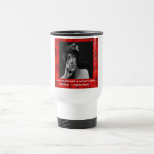 Taza De Viaje Virginia Woolf & Cita de Amor