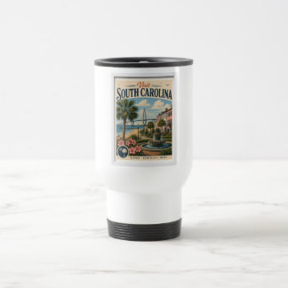 Taza De Viaje Visita Carolina del Sur Viajes Vintage