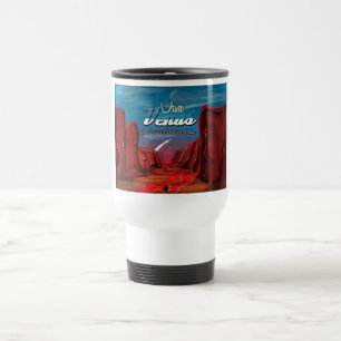 Taza De Viaje Visita el cartel vintage de Venus
