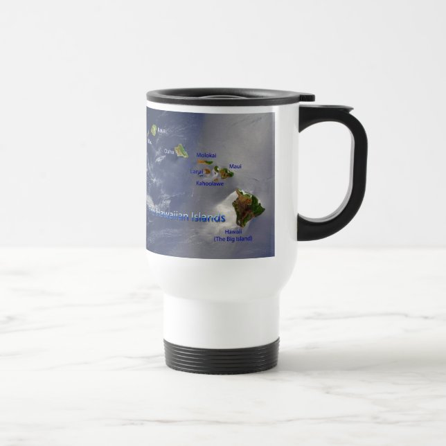Taza De Viaje Vista de las Islas Hawái (Derecha)