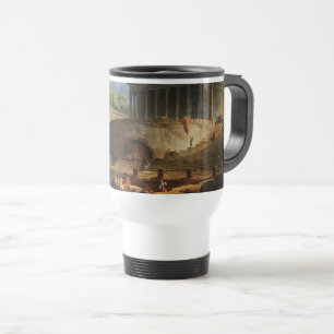 Taza De Viaje Vista de Ripetta por Hubert Robert