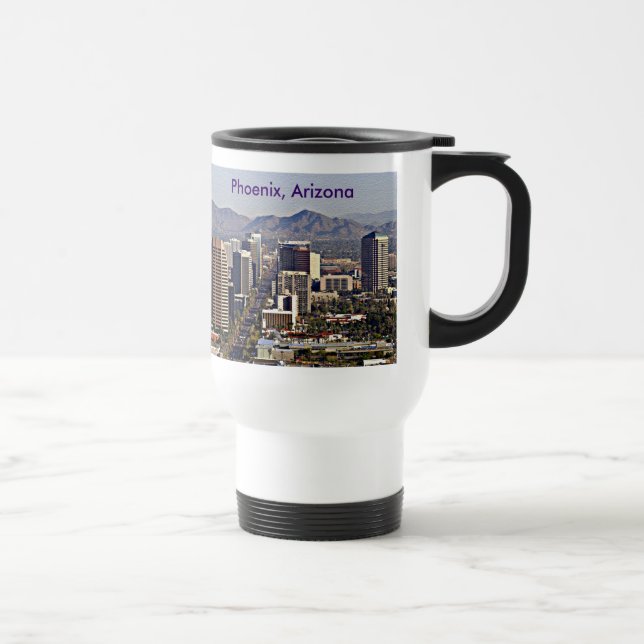 Taza De Viaje Vista del centro de Phoenix, Arizona (Derecha)