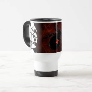 Taza De Viaje Viuda Negra Araña Gótico Salpicadura de Pintura Te