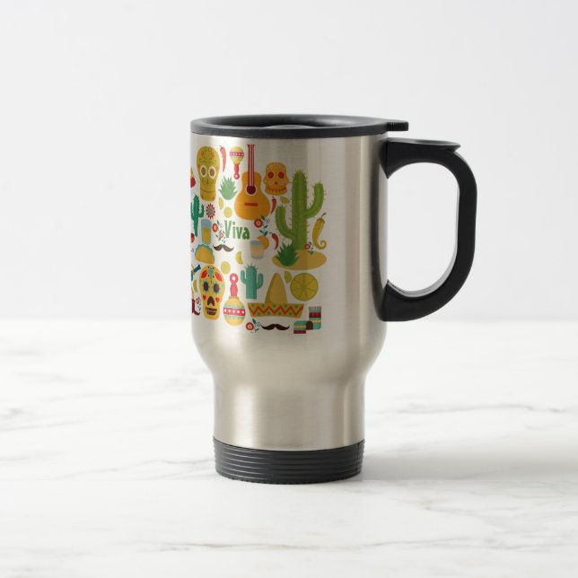 Taza De Viaje viva méxico (Derecha)