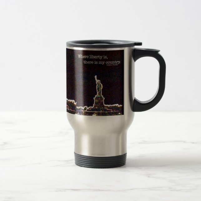 Taza De Viaje Vive de largo la libertad (Derecha)
