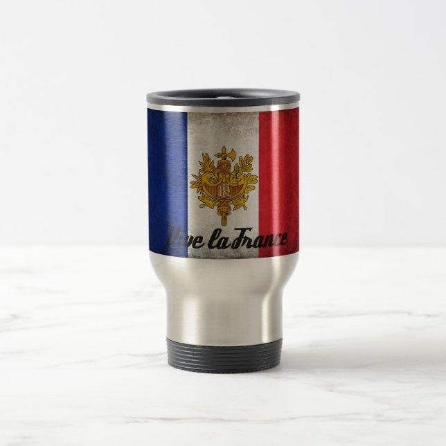 Taza De Viaje Vive la Francia (Centro)