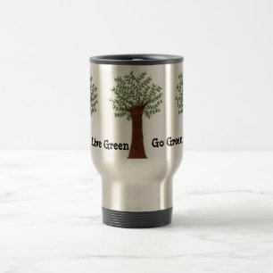 Taza De Viaje Vive Verde, Ve Verde